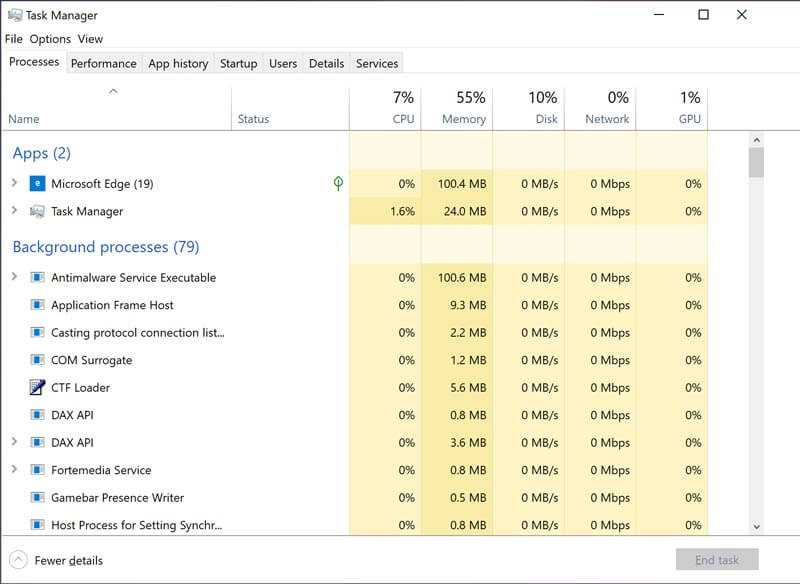 Απελευθέρωση μνήμης CPU