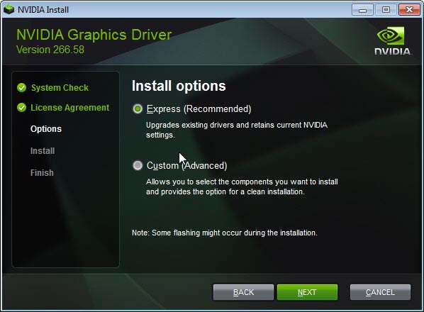 Installer grafikkdriver