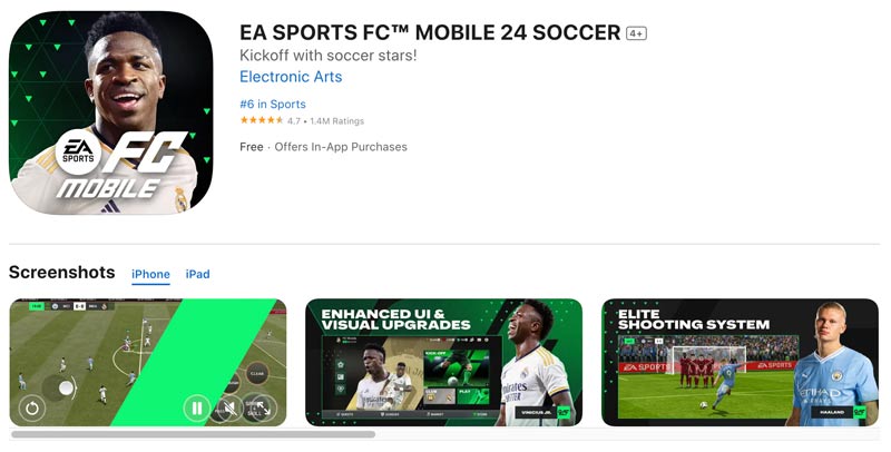 Pobierz EA Sports FC na telefon komórkowy