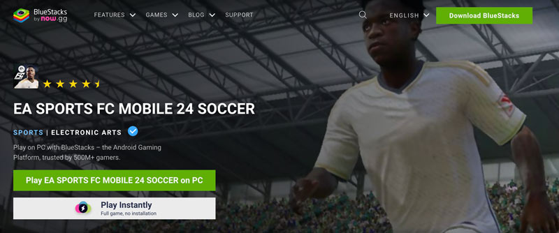 Speel FIFA Mobile Football op pc met BlueStacks