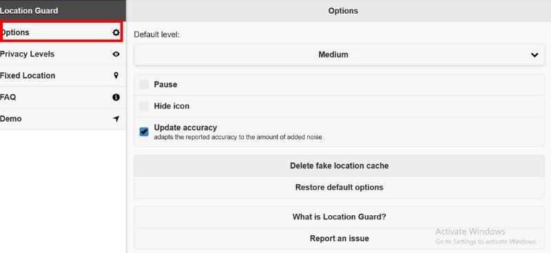  Choose Option Setting