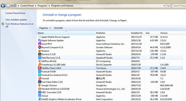 Uninstall Apps