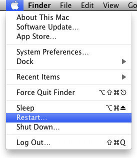 Indítsa újra a Mac programot