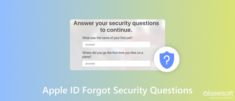 Zapomněli jste bezpečnostní otázky Apple ID
