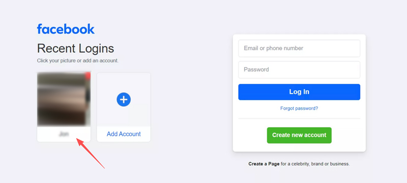 Facebook Recent Logins Web