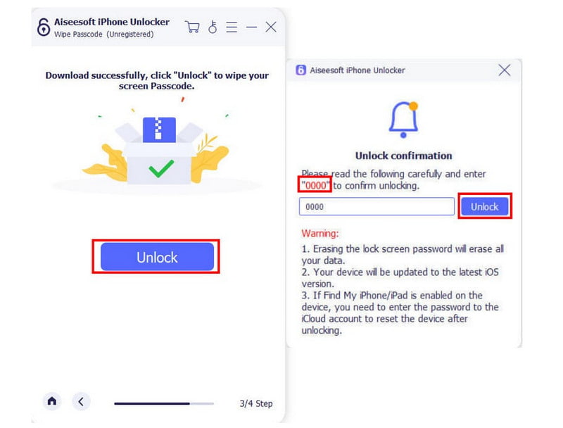 Aiseesoft iPhone Unlocker Скачать прошивку 0000