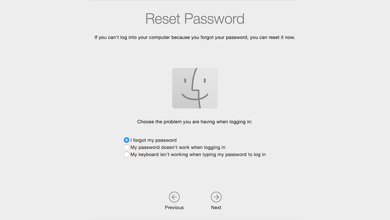 Ripristina password Mac con modalità di recupero