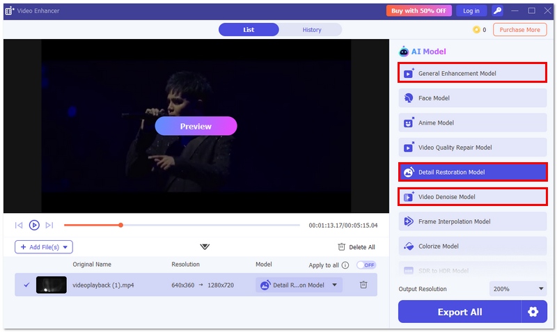 Choose Detail Restoration Model