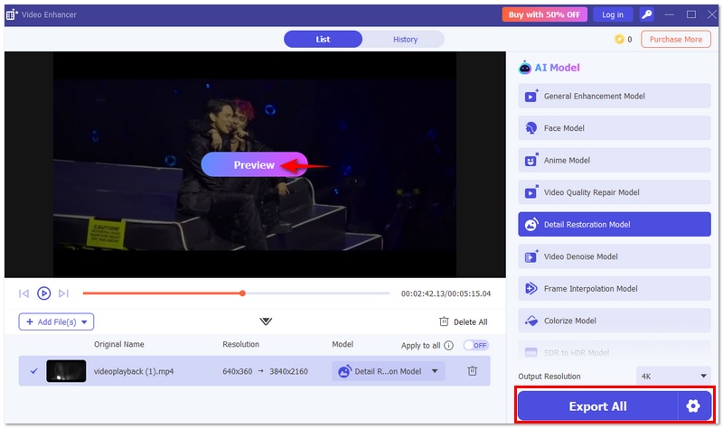Export All The Blurry Video