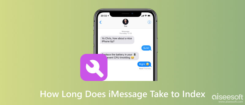 iMessage'ın dizine eklenmesi ne kadar sürer?