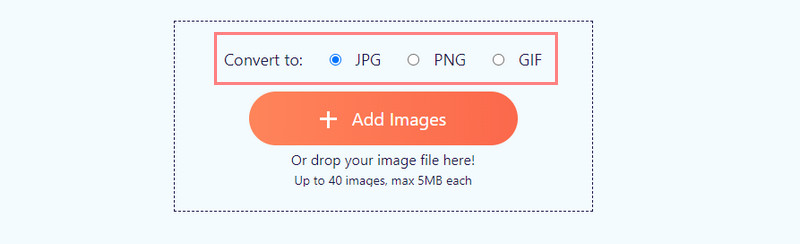 Select Image Format