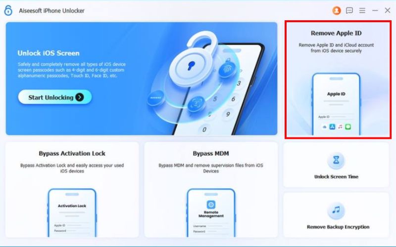 Choose Remove Apple Id