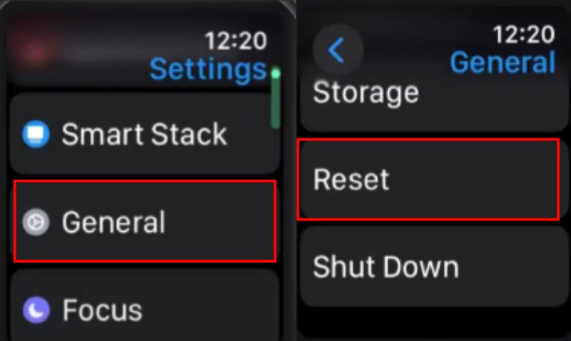 Tap Reset Button