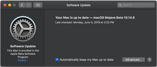 Ενημέρωση Macos