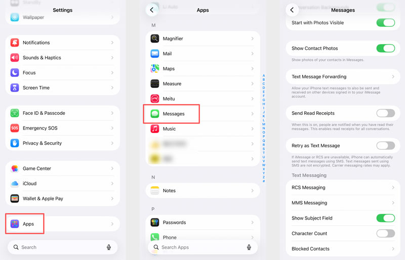iPhone Messages Show Subject Field