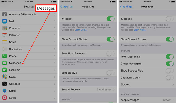 iMessage'ı kapatma