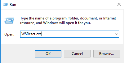Cancella la cache di Windows Store