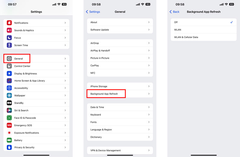 Turn Off Background App Refresh on iPhone iOS 17