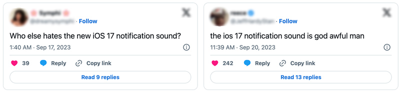 Reviews Towards the iOS 17 New Notification Sound