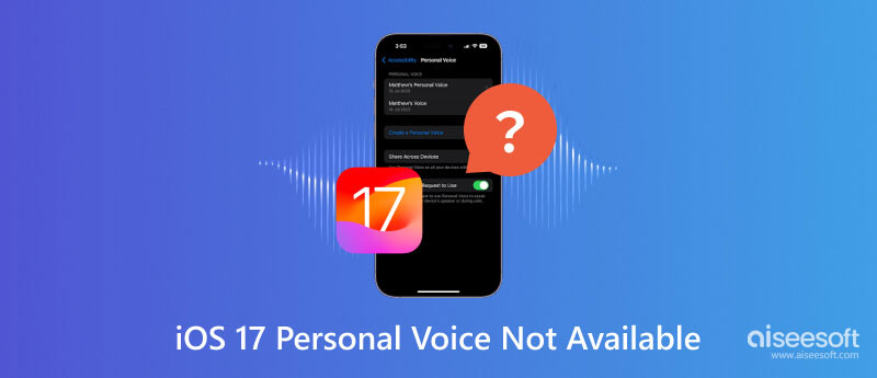 iOS 17 Personal Voice inte tillgänglig