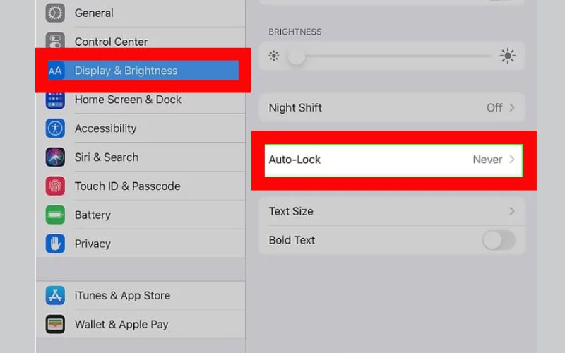 Adjust Auto Lock