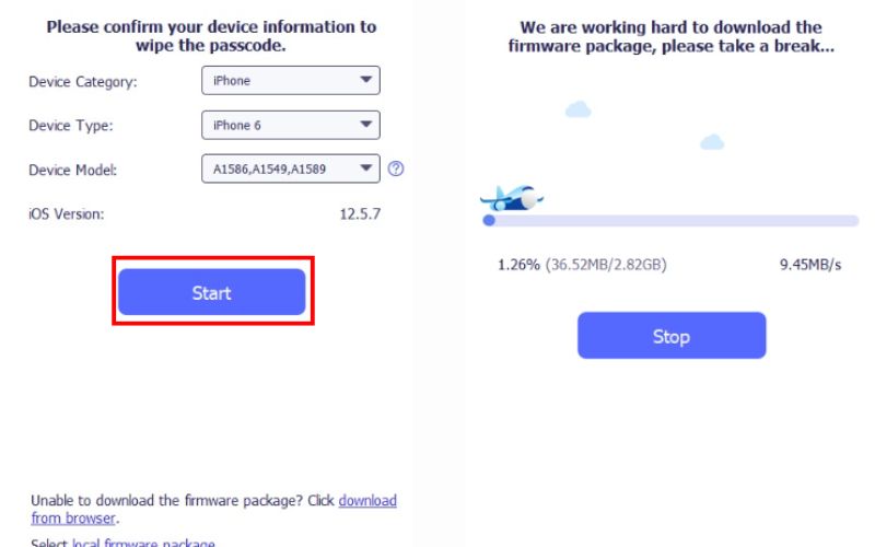 Check Details And Start