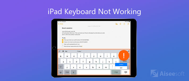 Fix iPad-tastaturet fungerer ikke