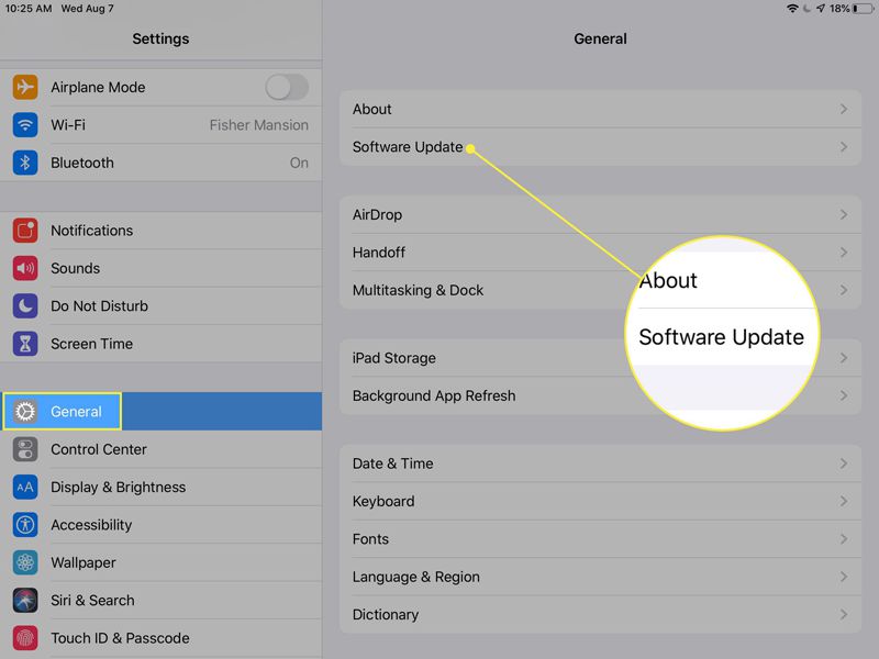 Aggiorna iPad per correggere il mirroring dello schermo non funzionante