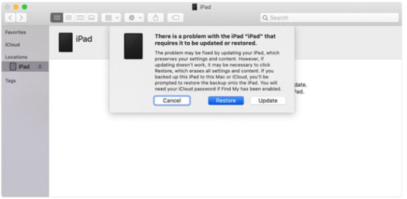Click Restore On Itunes