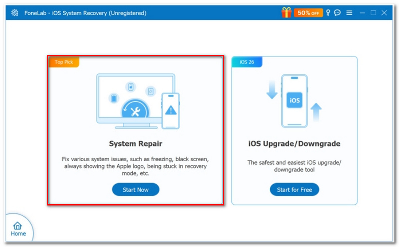 Choose System Repair