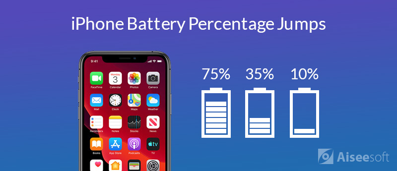 Correggi la percentuale della batteria dell'iPhone saltando su / giù