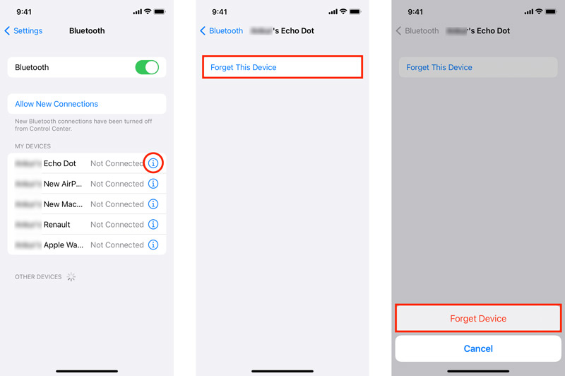 Iphone Bluetooth Forget Device