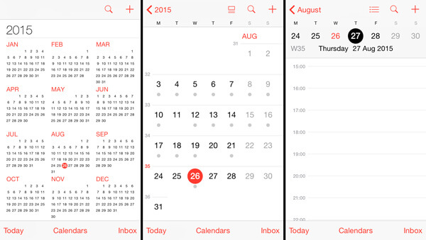 Aggiornamento calendario iPhone