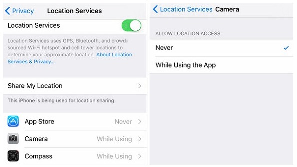 Disable Location Service