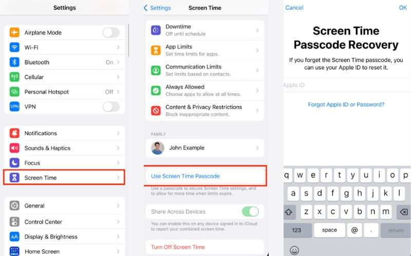 Screen Time Downtime- Passcode