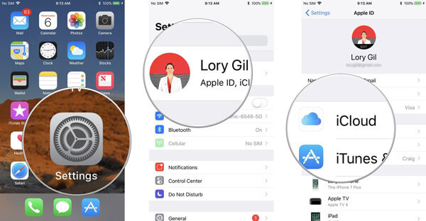 Sikkerhetskopiere iPhone Voice Memeo ved hjelp av iCloud