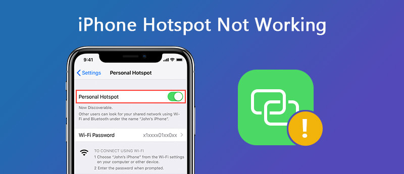 iphone hotspot not working