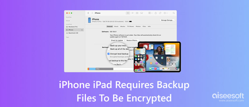 Iphone Ipad Requires Backup Files To Be Encrypted