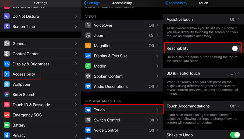 Disable Reachability Feature