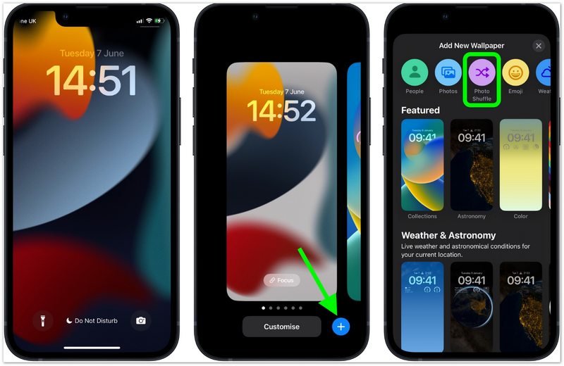 Opret flere iPhone-låseskærme