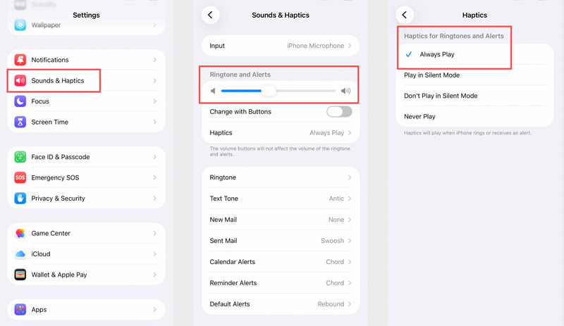 iPhone Sounds Haptics Ringtone And Alerts
