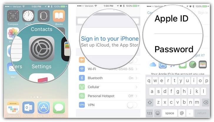 Nowe Apple ID Zaloguj się na iPhone'a
