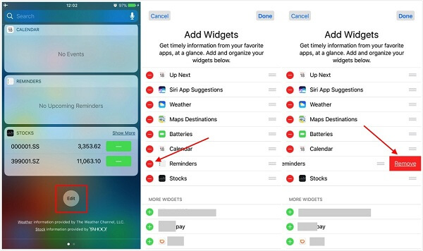 iPhonen muistutus -widget