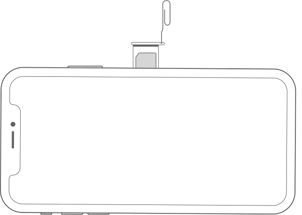 iPhonex fjerne sim-kortdiagram