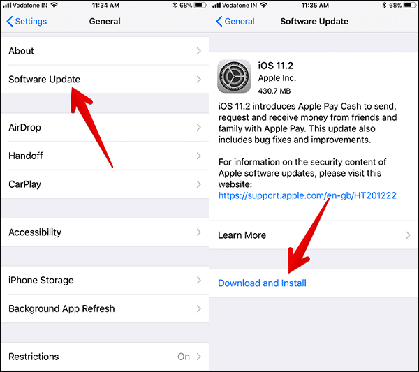 Ενημέρωση iOS