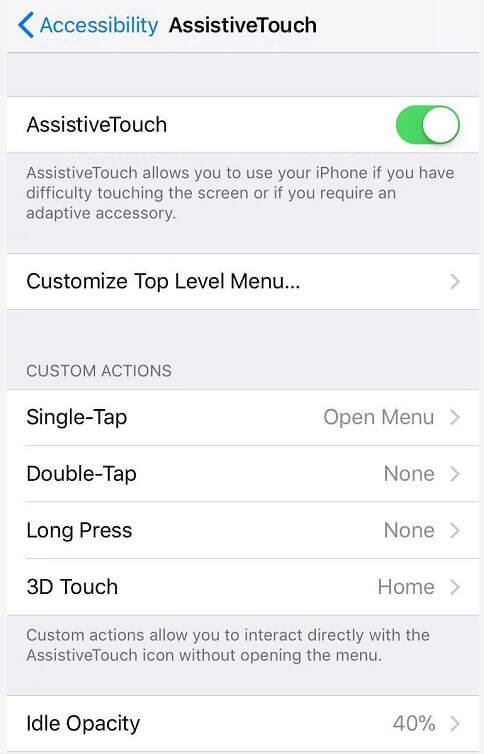 Apri assistivetouch