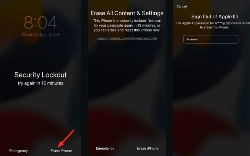 Erase Iphone Lockout Screen