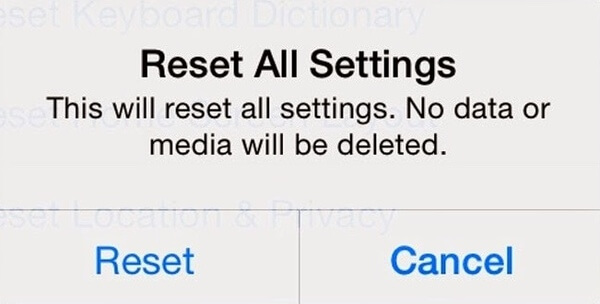 Reset All Settings