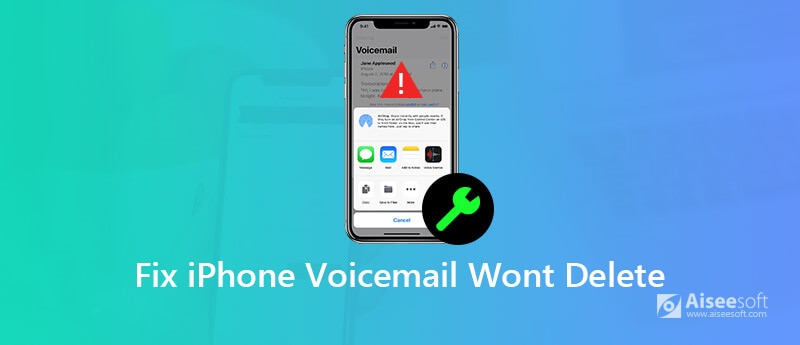 Fix Voicemail vil ikke slette