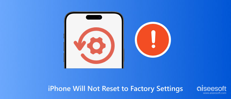 iPhone Will Not Reset to Factory Settings